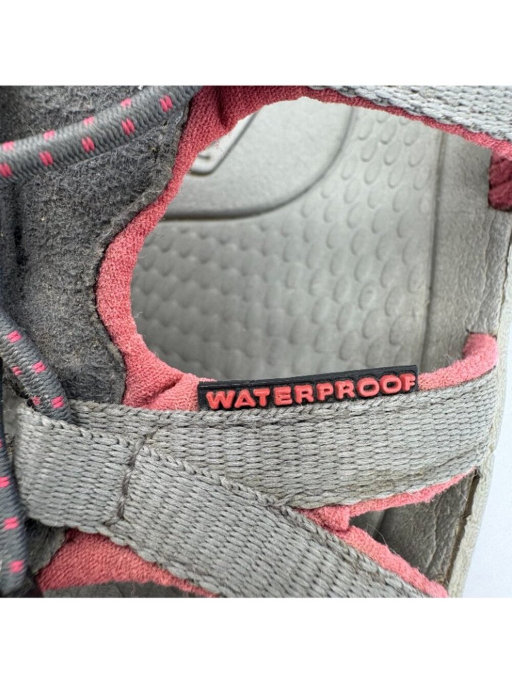 Keen Whisper 5127 Slide Sandal Womens 8.5 Gray Synthetic Hiking Trail Waterproof - Picture 11 of 16